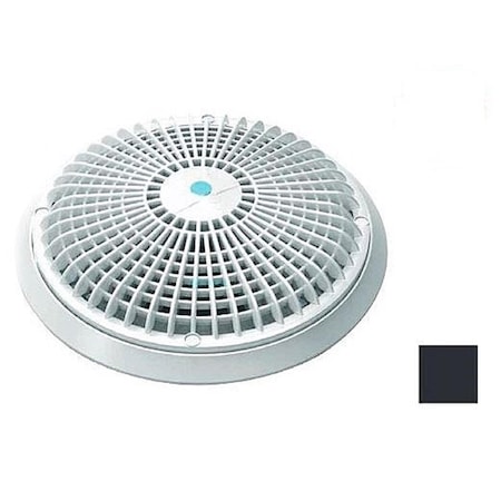 Aquastar 10 in. Round Sumpless Suction Outlet Cover, Black A10RCFR102